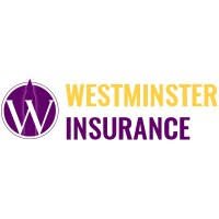 Westminster Insurance logo displayed on a building or promotional material, indicating professional indemnity and business insurance.