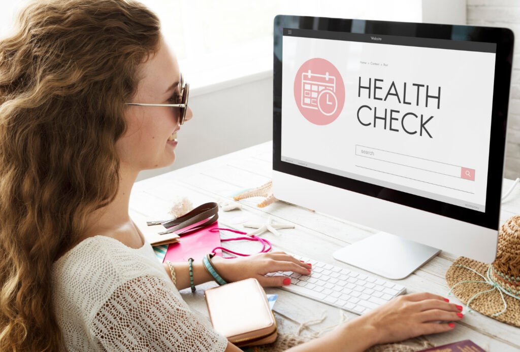 Same day online health check report and personalised plan